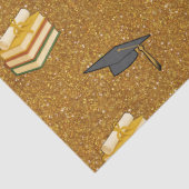 Gouden Glitter Afstudeer Tissuepapier (Detail)