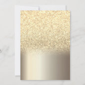 Gouden Glitter Afstudeerder Pet, Wijn, Glas Champa Kaart (Achterkant)