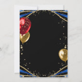 Gouden Glitter Agaat 65e Verjaardag Kaart (Achterkant)