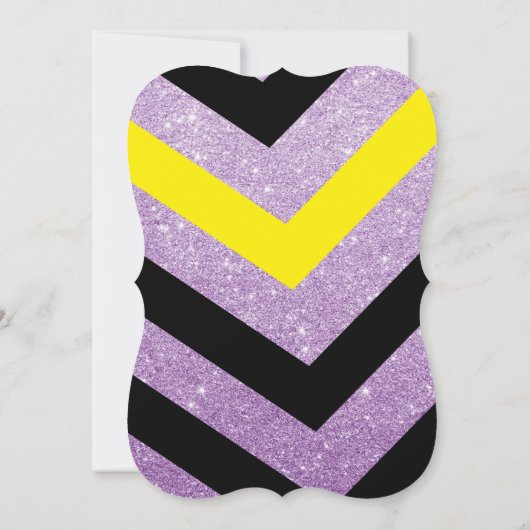 Gouden Glitter Ananas Luau Verjaardagsfeest Uitnod Kaart (Achterkant)