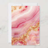 Gouden Glitter Bachelorette Bingo Party Game Kaart (Achterkant)