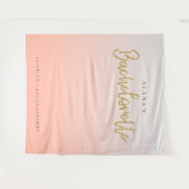 Gouden Glitter Bachelorette-feest Fotobooth Wandkleed (Voorkant (horizontaal))