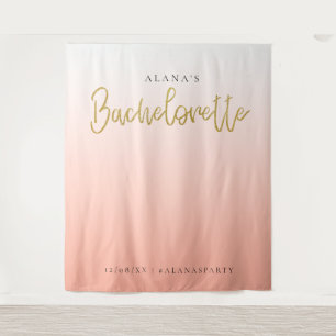 Gouden Glitter Bachelorette Party Fotohokje Wandkleed
