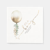 Gouden Glitter ballon Garland Elegant Baby shower Servet (Voorkant)