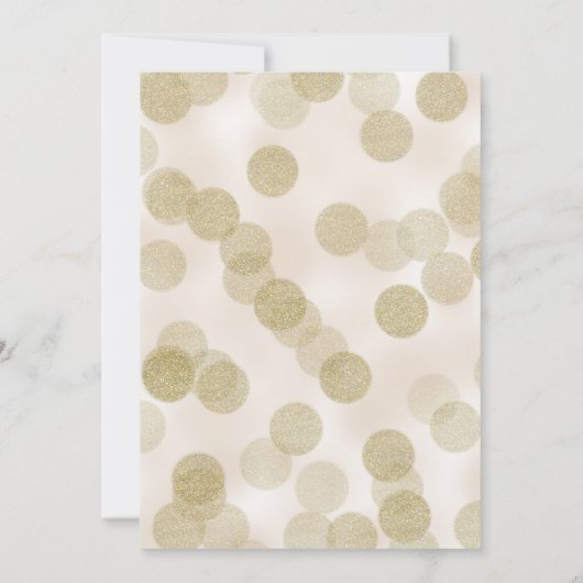 Gouden Glitter Ballonnen Verrassing Verjaardagsfee Kaart (Achterkant)