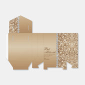 Gouden Glitter Bar Mitzwa Bedankdoosjes (Uitgevouwen)