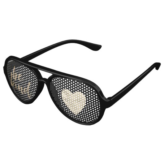 Gouden Glitter Be Kind Hart Inspirerend Quote Aviator Zonnebril (Gekanteld)