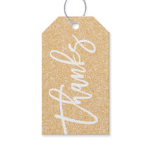 Gouden Glitter Bedankt cadeau label douche gunst