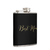 Gouden Glitter Beste Man Flask Heupfles (Rechts)