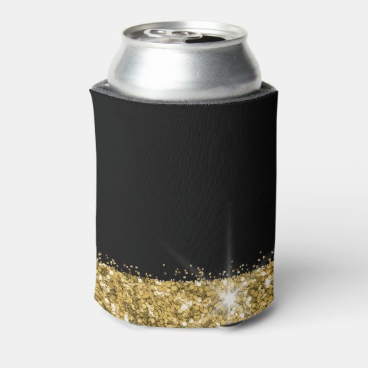 Gouden Glitter Birthday Favor Blikjeskoeler (Blikje Achterkant)