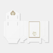 Gouden Glitter Bloei Valentijn Bedankdoosjes (Uitgevouwen)