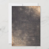 Gouden Glitter Bloemen Rustiek Land Verjaardagsfee Kaart (Achterkant)