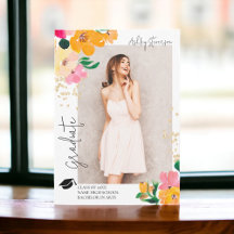 Gouden glitter bloemenfoto botanisch afstuderen