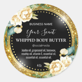 Gouden Glitter  Body Butter Labels