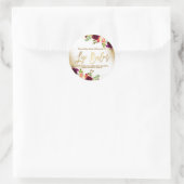 Gouden Glitter Boeket Witte Lip Balm Labels (Tas)