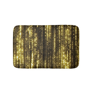 Gouden Glitter: Bokeh-deeltjes achtergrond Badmat