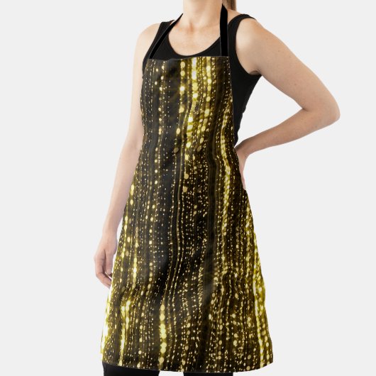 Gouden Glitter: Bokeh-deeltjes achtergrond Schort (Insitu)