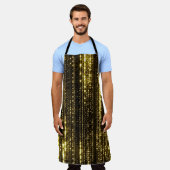 Gouden Glitter: Bokeh-deeltjes achtergrond Schort (Gedragen)