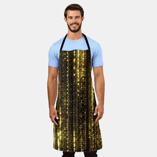 Gouden Glitter: Bokeh-deeltjes achtergrond Schort (Gedragen)