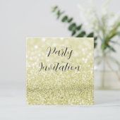 Gouden Glitter Bokeh & Stilettos Verjaardag Kaart (Staand voorkant)