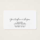 Gouden glitter borstelslag stud oorbel display visitekaartje (Achterkant)