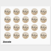 Gouden glitter bruiloft gepersonaliseerde naam sti ronde sticker (Vel)