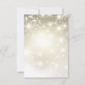 Gouden Glitter Bruiloft RSVP (Achterkant)