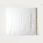 Gouden Glitter Bruiloftsfeest Achtergrond voor Fot Wandkleed (Voorkant (horizontaal))