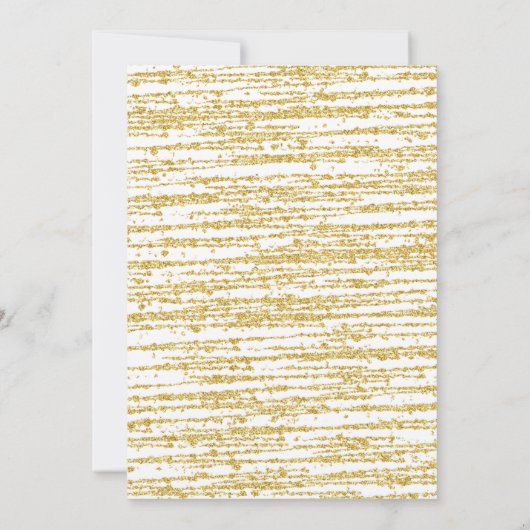 Gouden Glitter Bubbels en Brews Volwassenen Verjaa Kaart (Achterkant)