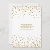 Gouden glitter bubbly 30ste verjaardagsfeestje kaart (Achterkant)