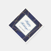 Gouden Glitter Business Elegant Kerstfeest Servet (Hoek)