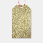  gouden glitter cadeaulabel (Achterkant)