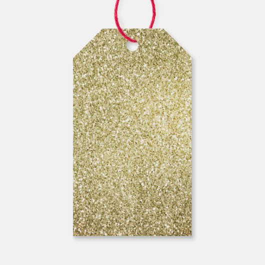 gouden glitter cadeaulabel (Achterkant)