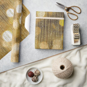 Gouden Glitter Cadeaupapier