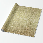  gouden glitter cadeaupapier (Uitgerold)