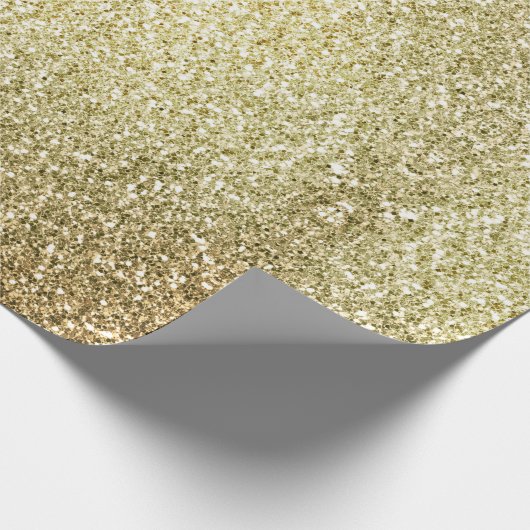  gouden glitter cadeaupapier (Hoek)