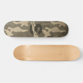 Gouden Glitter Camouflage Gepersonaliseerde Monogr Persoonlijk Skateboard (Horizontaal)