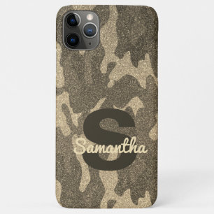 Gouden Glitter Camouflage Gepersonaliseerde Truck  Case-Mate iPhone Case