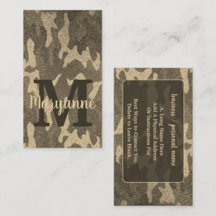 Gouden Glitter Camouflage Gepersonaliseerde Truck  Visitekaartje