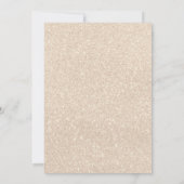 Gouden Glitter Champagne Bridal Brunch Kaart (Achterkant)