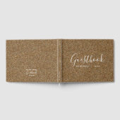 Gouden Glitter Chic Bruiloft Gastenboek (Volledig)