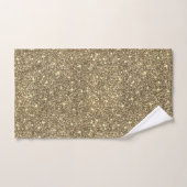 Gouden Glitter Chic Glam Handdoek (Handdoek)