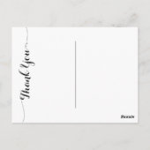 Gouden Glitter Confetti Bedankt Briefkaart (Achterkant)