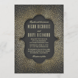  gouden glitter Confetti bruiloft Kaart