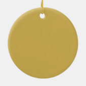 Gouden Glitter Confetti Dot Polka Pattern Ornament (Achterkant)
