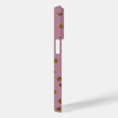 Gouden Glitter Confetti en Blush Telefoon Case (Achterkant / Rechts)