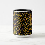 Gouden Glitter Confetti en Zwart Mok (Midden)