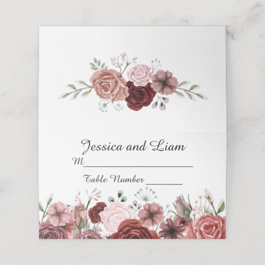 Gouden Glitter Confetti en zwart Plaatskaartje (Buitenkant ongevouwen)