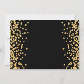 Gouden Glitter Confetti foto Surprise Sweet 16 Kaart (Achterkant)