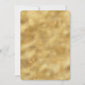 Gouden glitter confetti glinstering   kaart (Achterkant)
